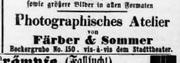 Lbecker Anzeiger - Annonce vom 12. 02. 1870 - Detail