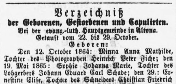 Altonaer Nachrichten vom 03.11.1865