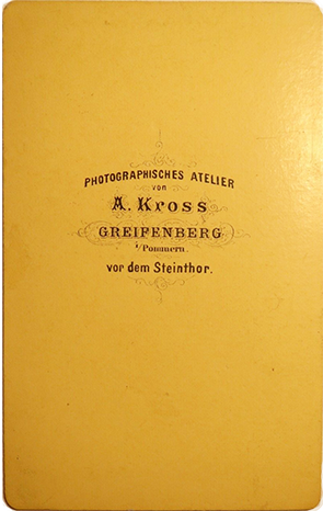 Portrait - Kross - Greifenberg - verso