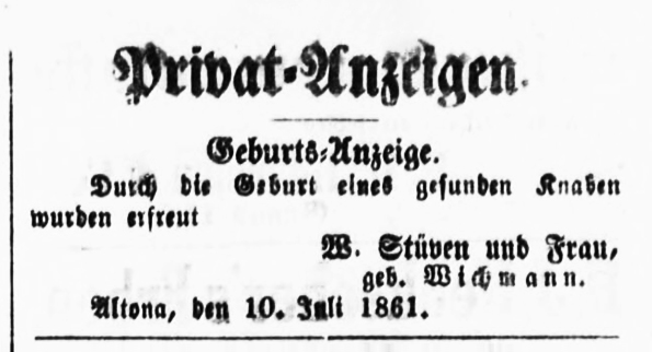Altonaer Nachrichten vom 11. 07. 1861