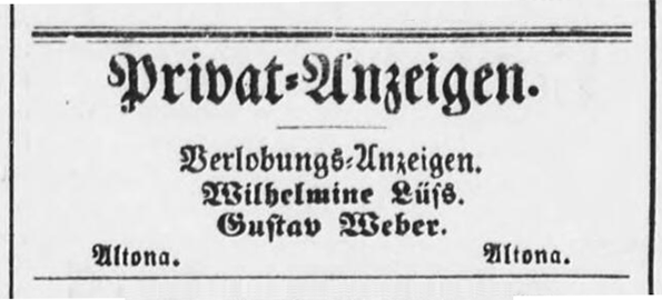 Altonaer Nachrichten vom 01.01.1861