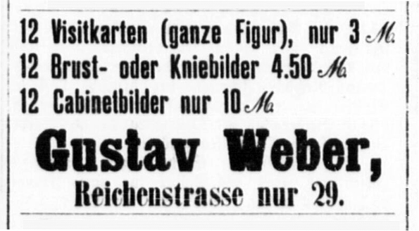 Altona - Weber - Altonaer Nachrichten vom 14. 04. 1888 - Detail