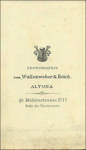 Wullenweber & Reich CDV verso