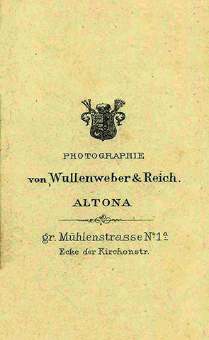 110121 - CDV - Altona - Wullenweber-Reich - verso - klein
