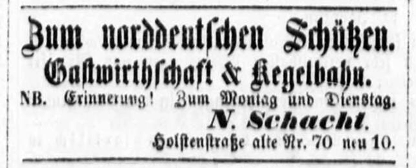 Altona Schacht Alt. Nachrichten vom 14. 12. 1862 Detail
