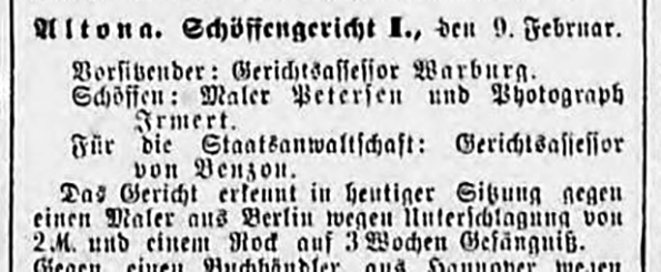 Hamburger Nachrichten vom 10. 02. 1884