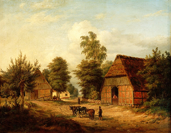 Sickert - Dorfstrasse - 1840 - klein