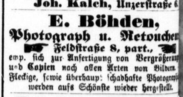 Boehden - Altonaer Nachrichten vom 26. 10. 1876 klein