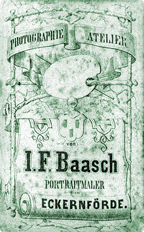 111301 - CDV-  Eckernfrde  - Baasch. Johann Fr. Dame - verso - klein