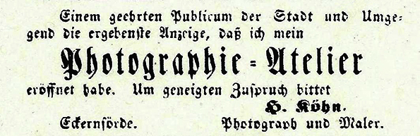 Eckernfrder Zeitung, Ausgabe vom 11. 04. 1863