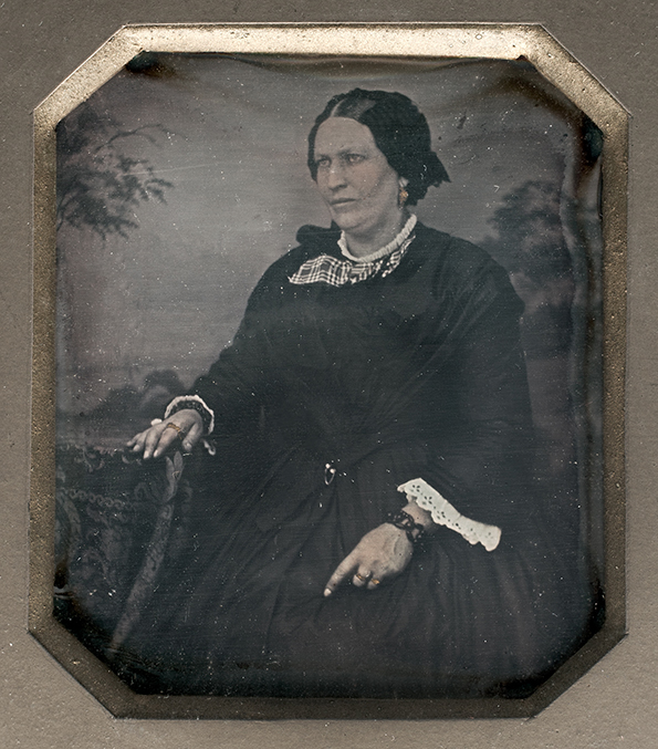 Elmshorn - Bracklow - Dame - Daguerreotyp-Portrait - recte