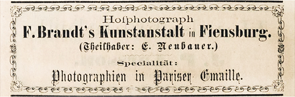 120102 - Flensburg - Brandt - Annonce im Adressbuch 1880 - Detail
