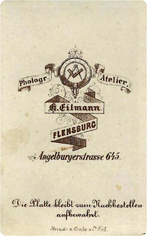 120204 - CDV - Flensburg - Eilmann - Damenbildnis - verso - klein