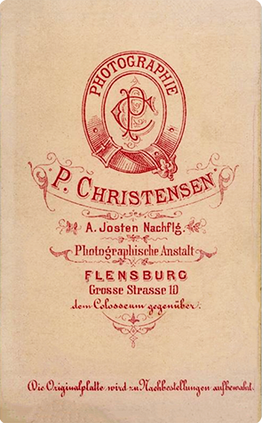 120124 - CDV - Flensburg - Christensen Kinderbild verso - klein