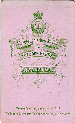 Hennstedt - Harder - Familienbild 2/2 - verso