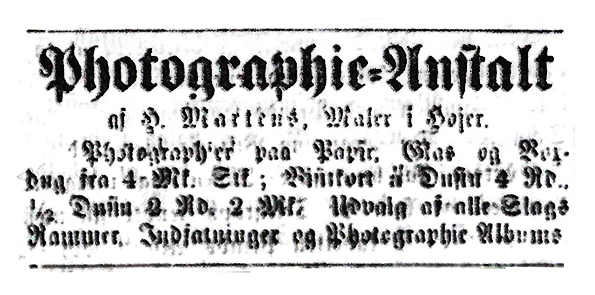 Hoyer - Mertens - Vestslesvigske Tidende vom 15.09.1862