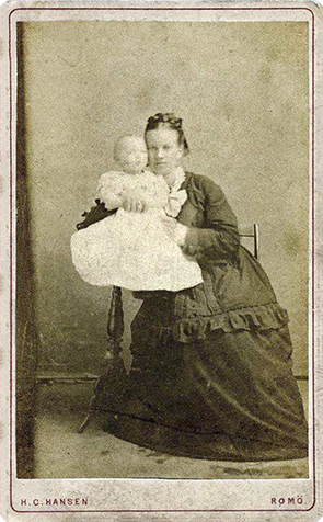 Rm - Hansen, H. C. - CDV - Mutter mit Baby - recte