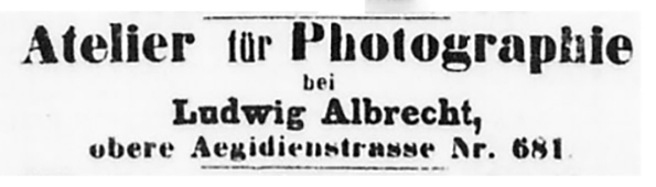 Luebeck - Albrecht_L Lueb Anzeiger vom 05-01-1867