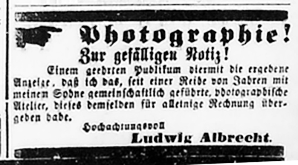 Luebeck - Albrecht_L Lueb Anzeiger vom 14-12-1871