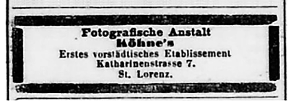 Luebeck - Koehne - Annonce - Lueb_Anz_16-08-1872 Detail