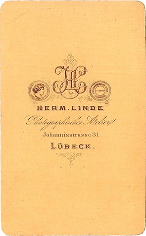 Luebeck - Linde, Hermann - Kinderdoppelbildnis verso