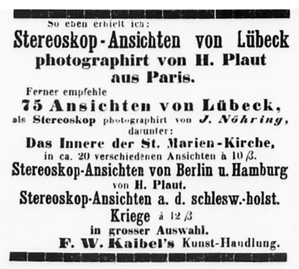 Lübeck - Nöhring - Lübeckische Anzeigen vom 19. 12. 1864