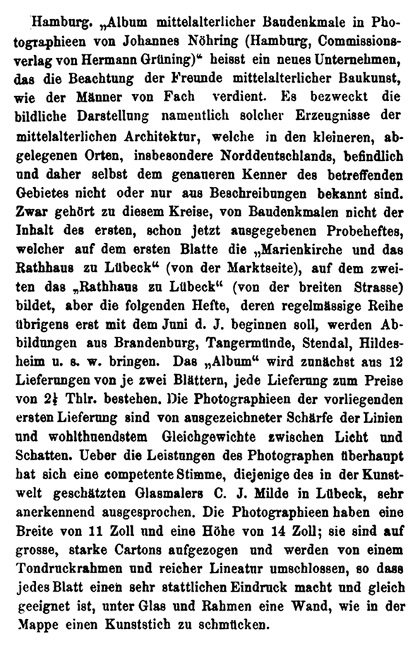 Lübeck - Nöhring - Organ für christliche Kunst 1867 klein