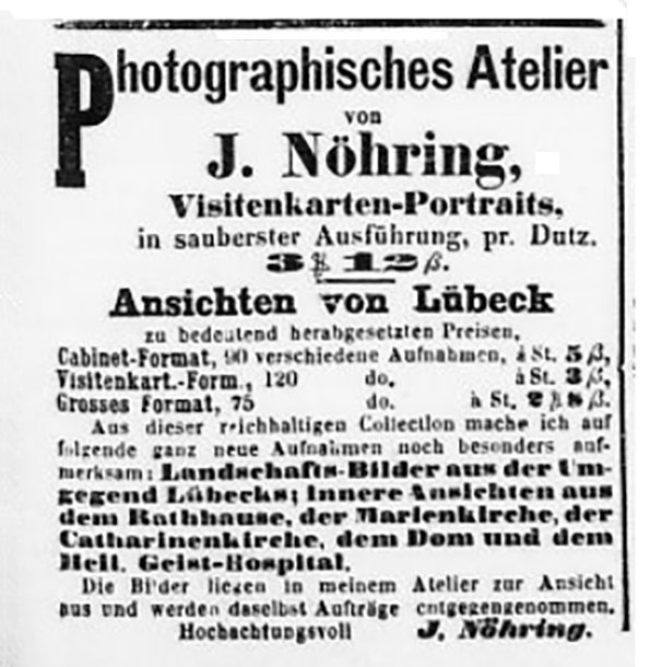 Lübeck - Nöhring - Lübeckische Anzeigen vom 13. 12. 1870