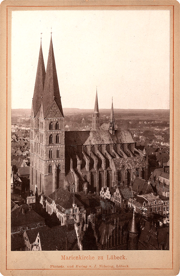 Lübeck - Nöhring - Blick auf St. Marien Detail