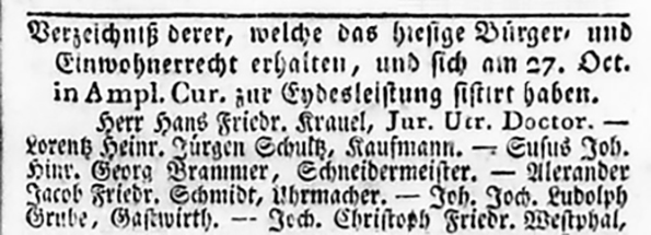 Luebecker Anzeiger 13-11-1830 Schmidt