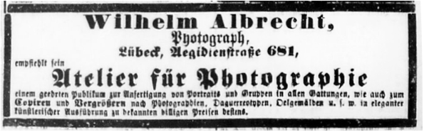 Luebeck - Albrecht_W Lueb Anzeiger vom 14-12-1871	