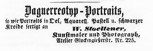 Stoeltzner Lbeckische Anzeigen vom 04. 11. 1850 Detail