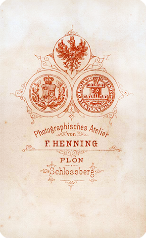 CDV Pln Henning - Herrenbrustbild - verso