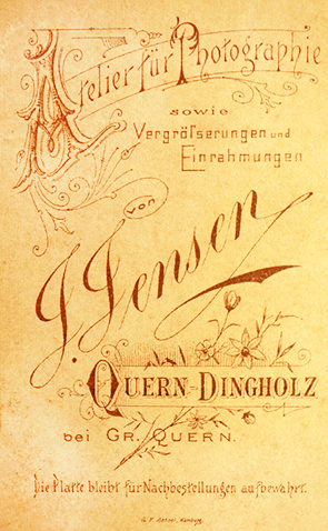 CDV Quern-Dingholz - Drei Frauen - verso
