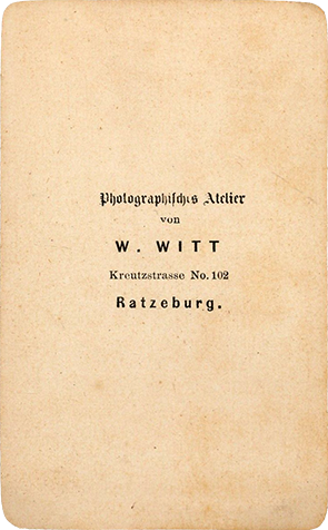 140502 - CDV - Ratzeburg - Witt - Herrenbildnis - verso - klein