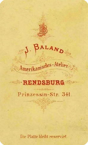 CDV Rendsburg - Baland - Soldat verso