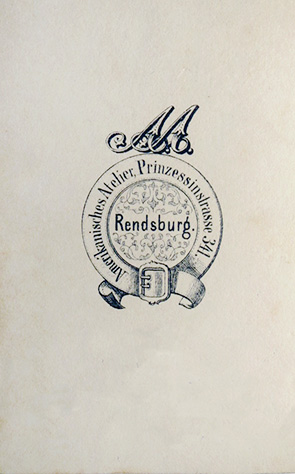 CDV Rendsburg Kanberg, Eduard - Damenportrt verso