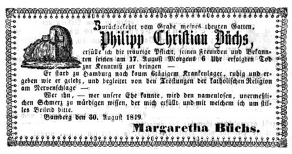 Tagblatt der Stadt Bamberg, 31. 08. 1849