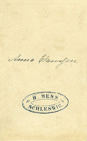 Schleswig - Hess, Heinrich - Damenbildnis verso