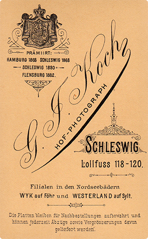 140704 - CDV - Schleswig - Koch - Kleinkind verso