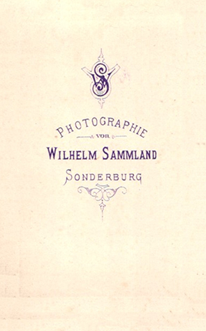 Sonderburg - Sammland - Herrenportrait verso