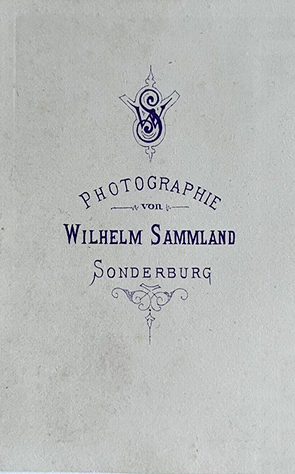 Sonderburg - Sammland - Damenportrait verso