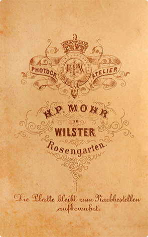 141902 - CDV - Wilster - Mohr - Damengruppenbildnis - verso